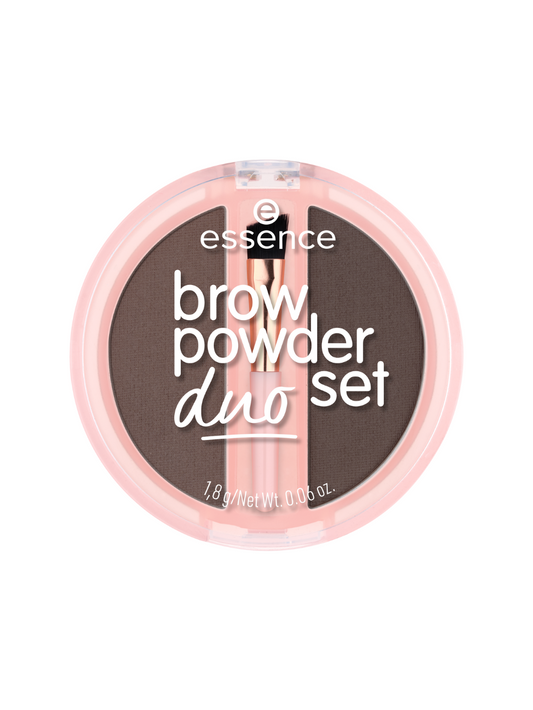 essence פודרה לגבות brow powder duo set
