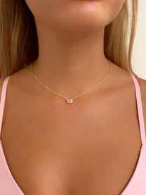 שרשרת זירקון אובל