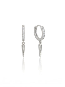 זוג עגילי חישוק חץ