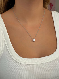 שרשרת זירקון טיפה עדינה