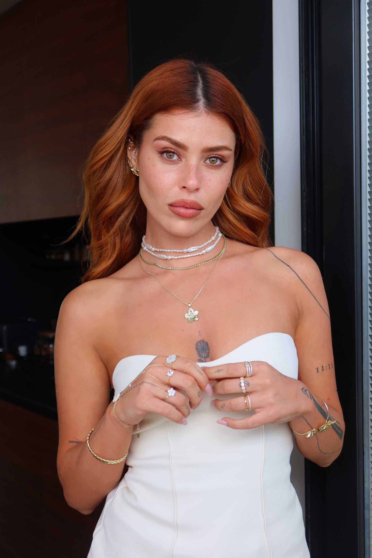 שרשרת פרח וינטאג' אל חלד