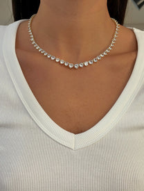 שרשרת זירקונים ערב