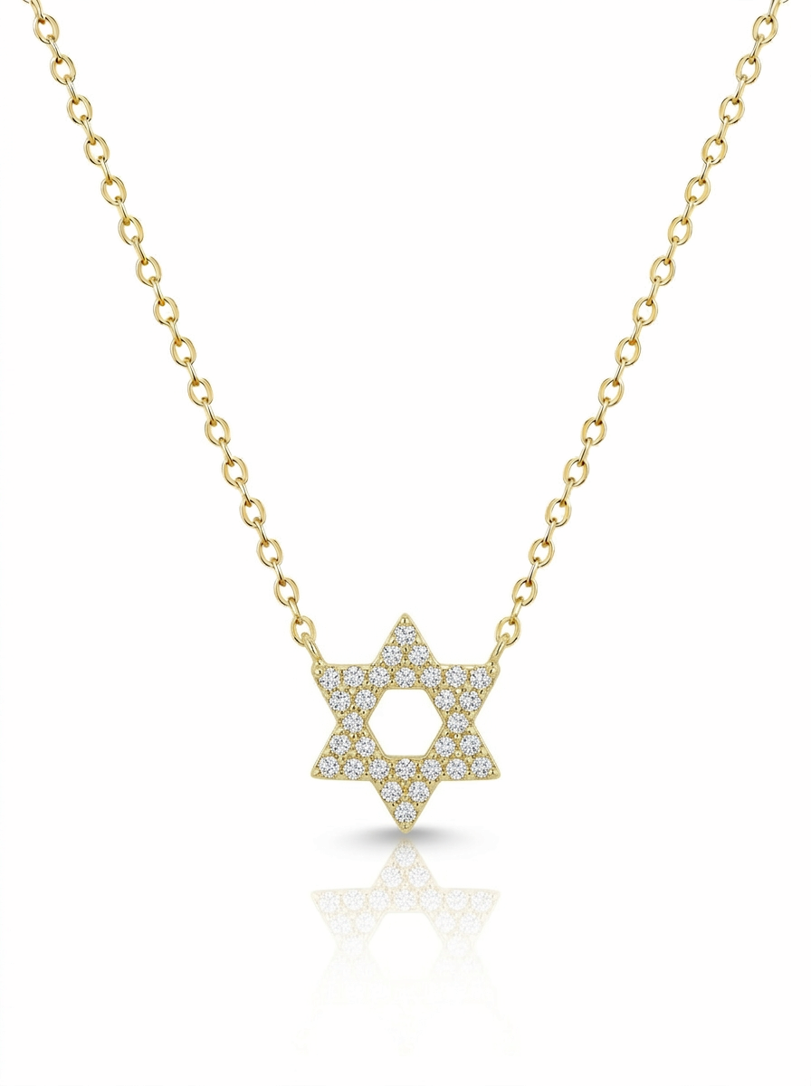 שרשרת מגן דוד עדינה צמודה