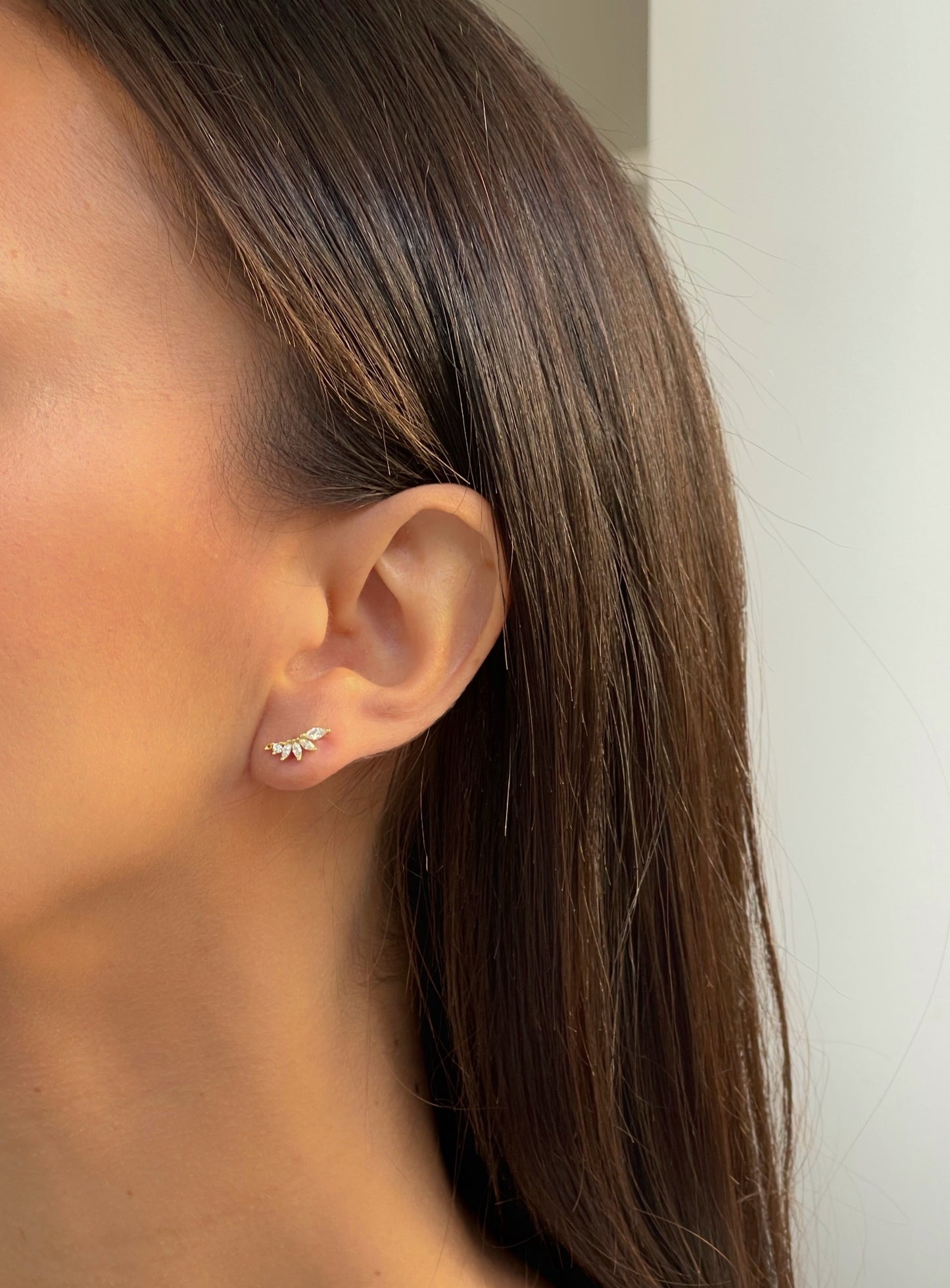 זוג עגילי רייצ'ל מכסף אמיתי 925