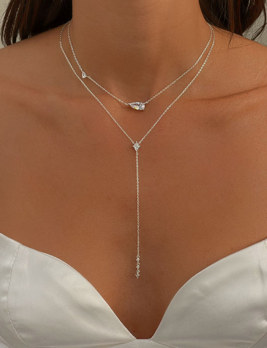 סט שרשראות מאיה מכסף אמיתי 925