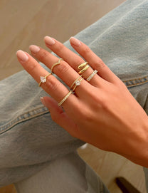 טבעת זירקון טיפה