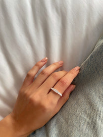 טבעת ליסה מכסף אמיתי 925