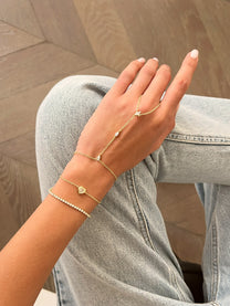 צמיד טניס אבנים דק