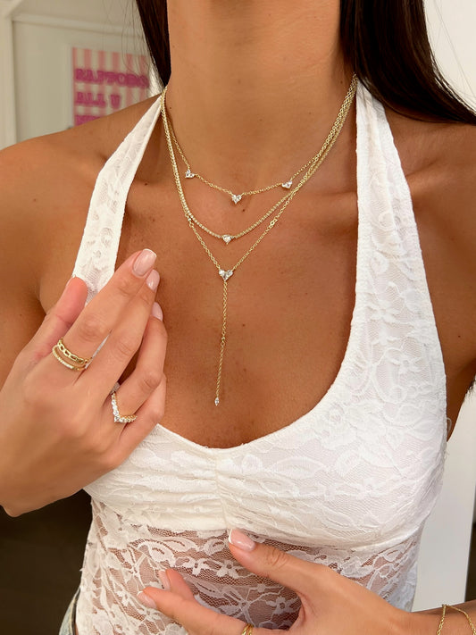 סט שרשראות לב