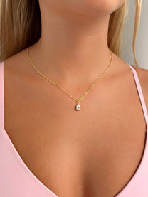 שרשרת זירקון טיפה