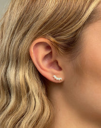 זוג עגילי עדן מכסף אמיתי 925