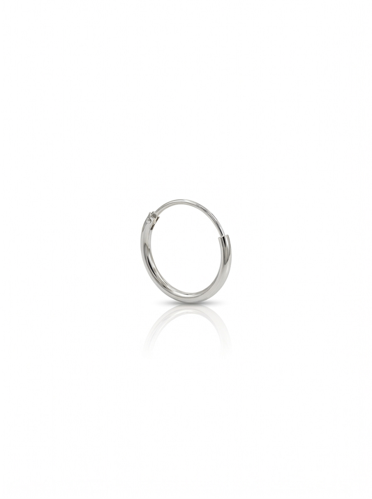 עגיל הליקס חלק (עם חור) מכסף אמיתי 925