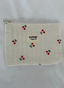 סט תיקי איפור דובדבנים עדינים