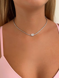 צ'וקר טניס אבן מלבן משובץ