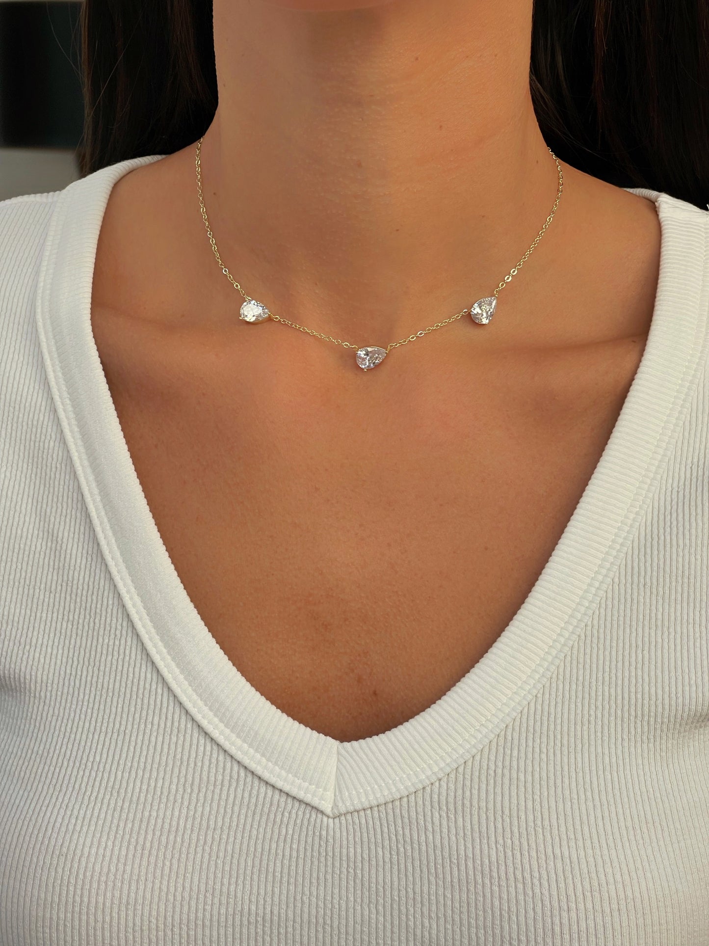 שרשרת טריפל טיפות