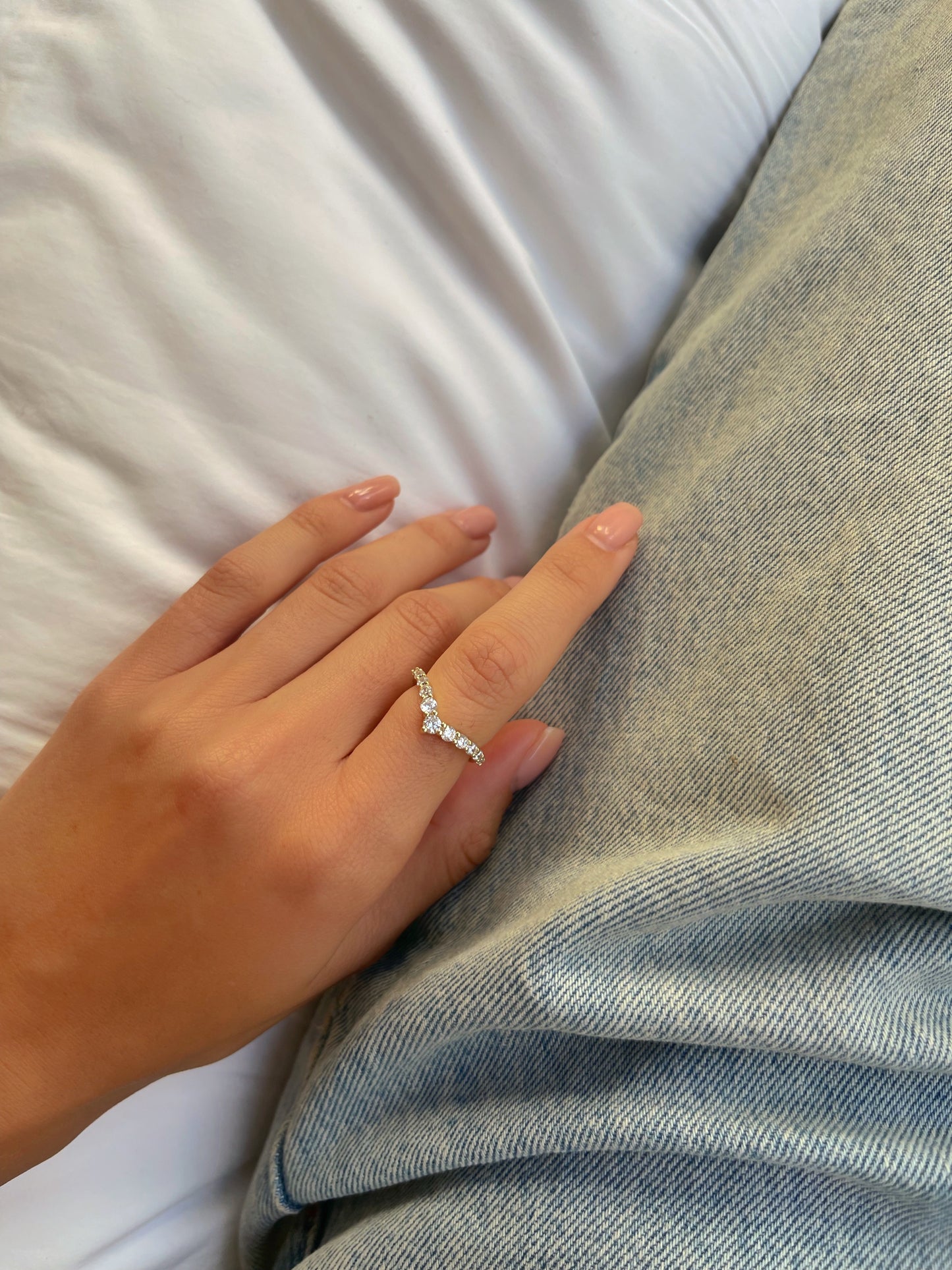 טבעת איב חץ מכסף אמיתי 925