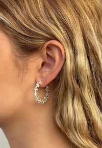 זוג עגילי חישוק אנה