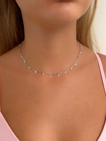 שרשרת זירקונים נופלים יוכי