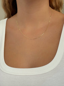 שרשרת בייסיק חלקה מכסף אמיתי 925