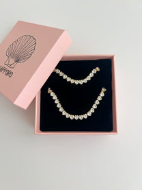 צמיד טניס לבבות