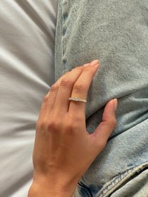 טבעת ליסה מכסף אמיתי 925