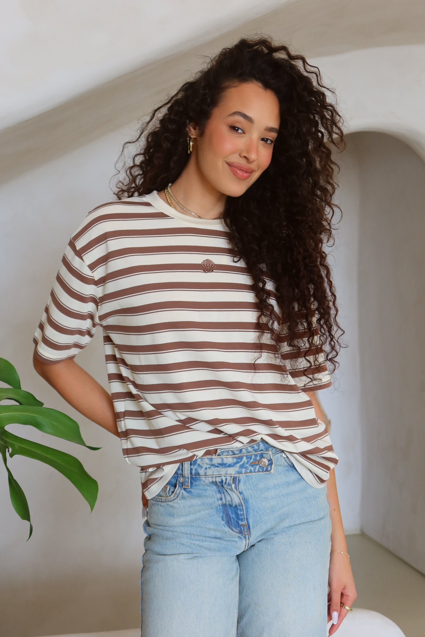 טי-שירט-פסים-סאפורו-חום