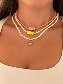 שרשרת חרוזים אקווה צמודה