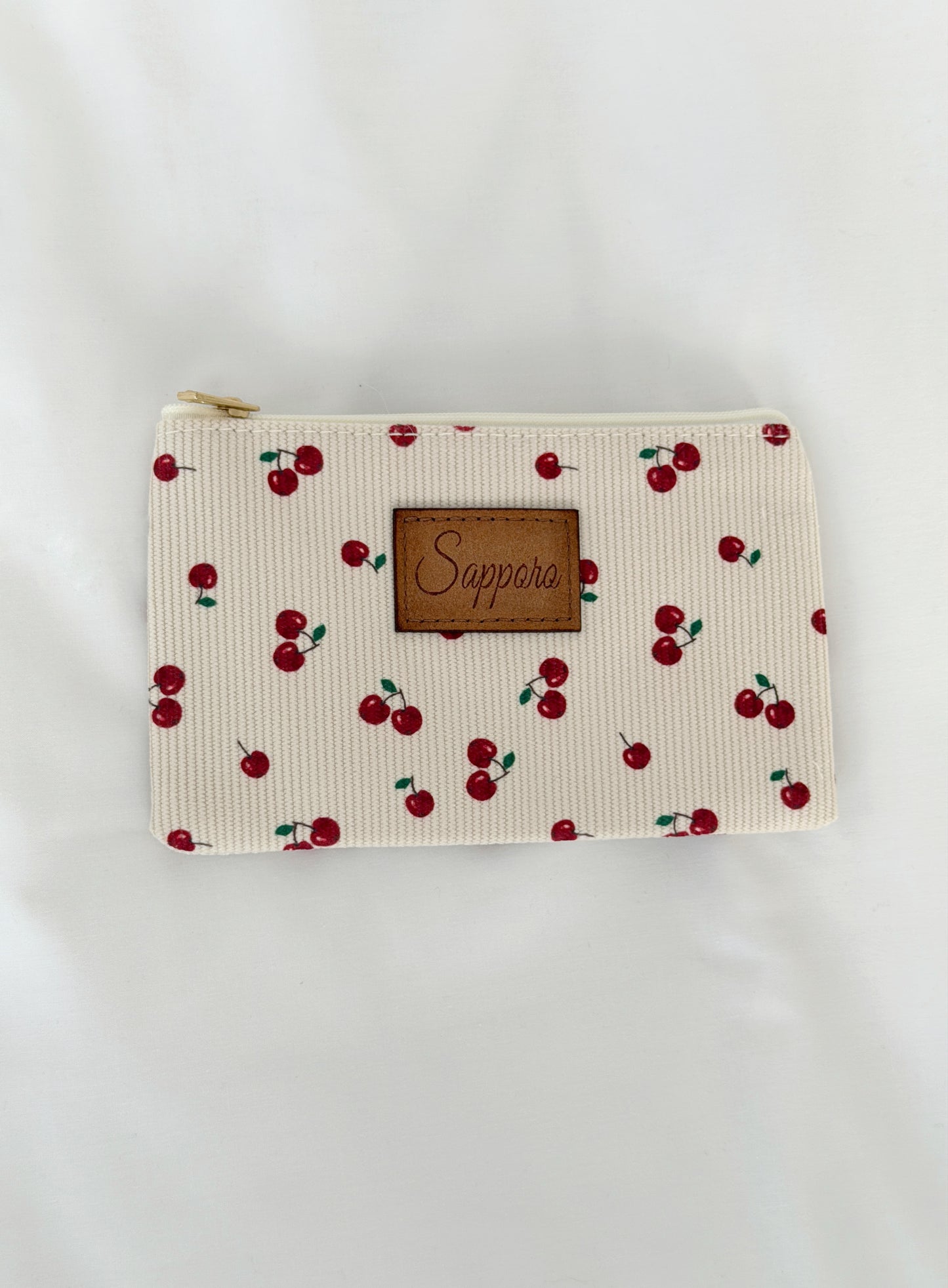 סט תיקי איפור קורדרוי דובדבנים