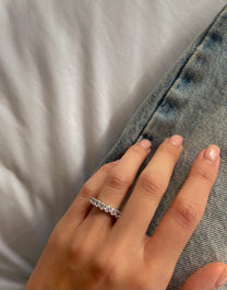 טבעת זירקוני אובל