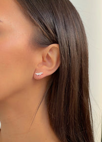 זוג עגילי רייצ'ל מכסף אמיתי 925