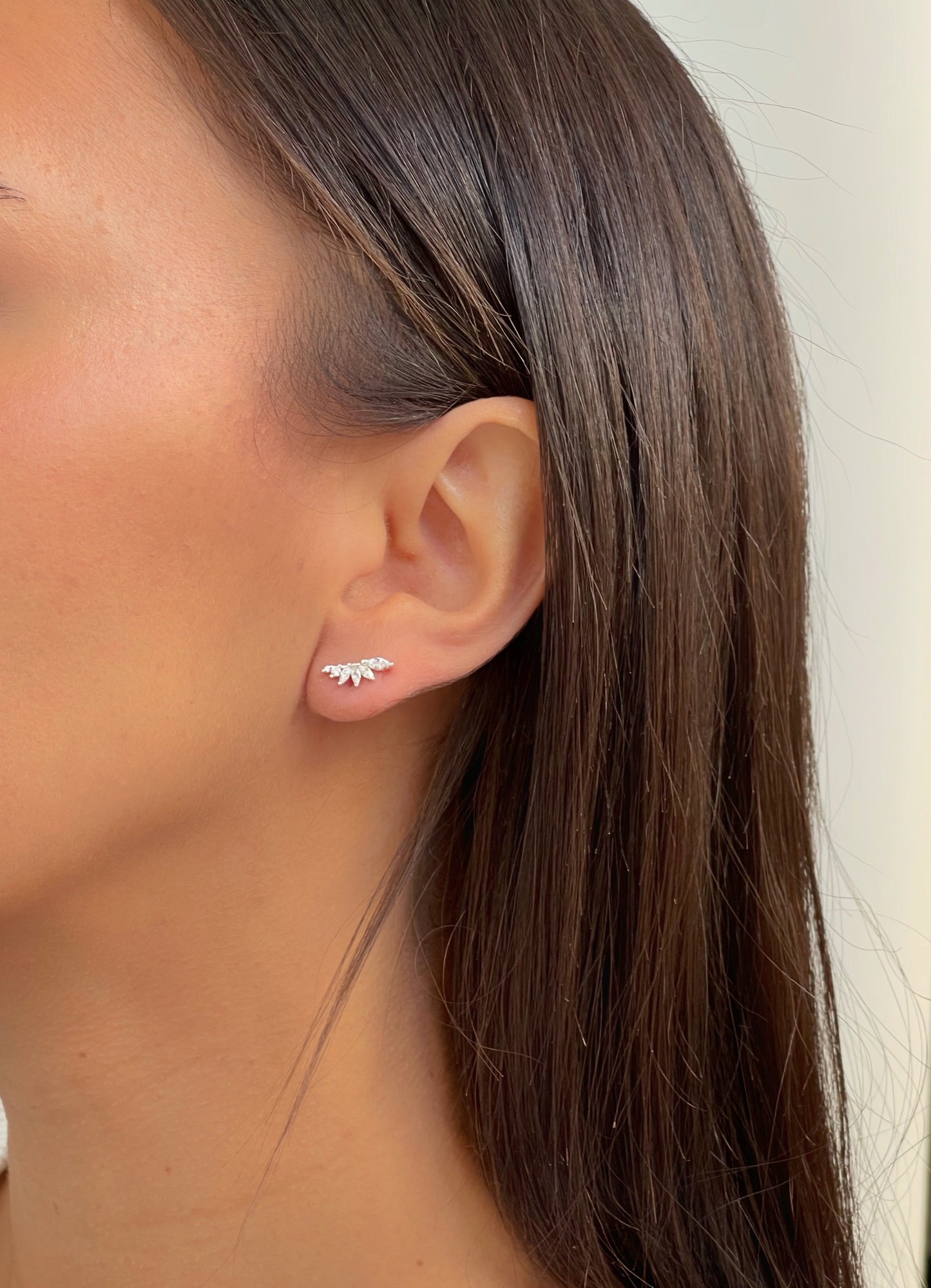 זוג עגילי רייצ'ל מכסף אמיתי 925