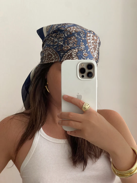 בנדנה לשיער סאטן אינס