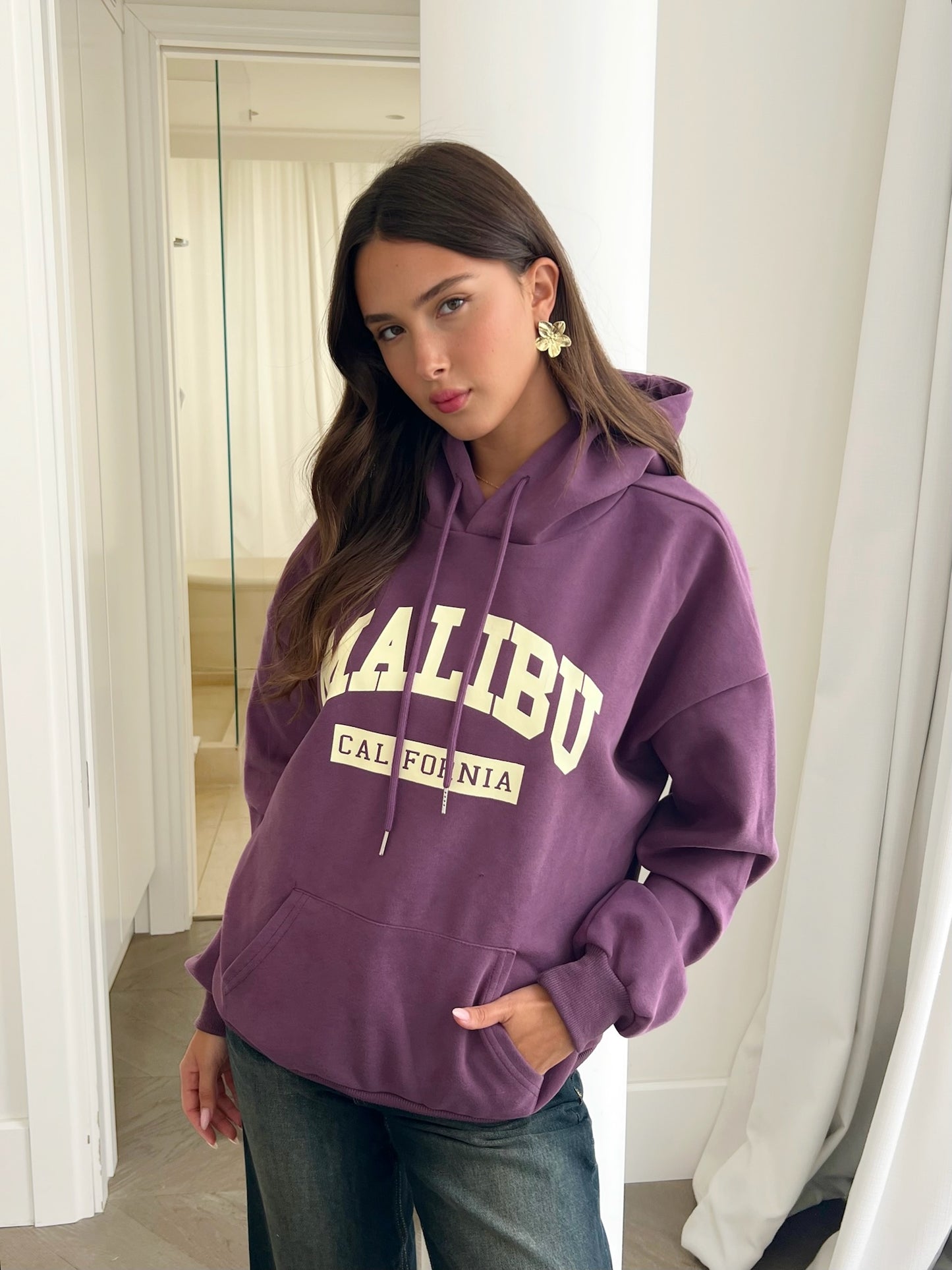 סווטשירט מאליבו סגול