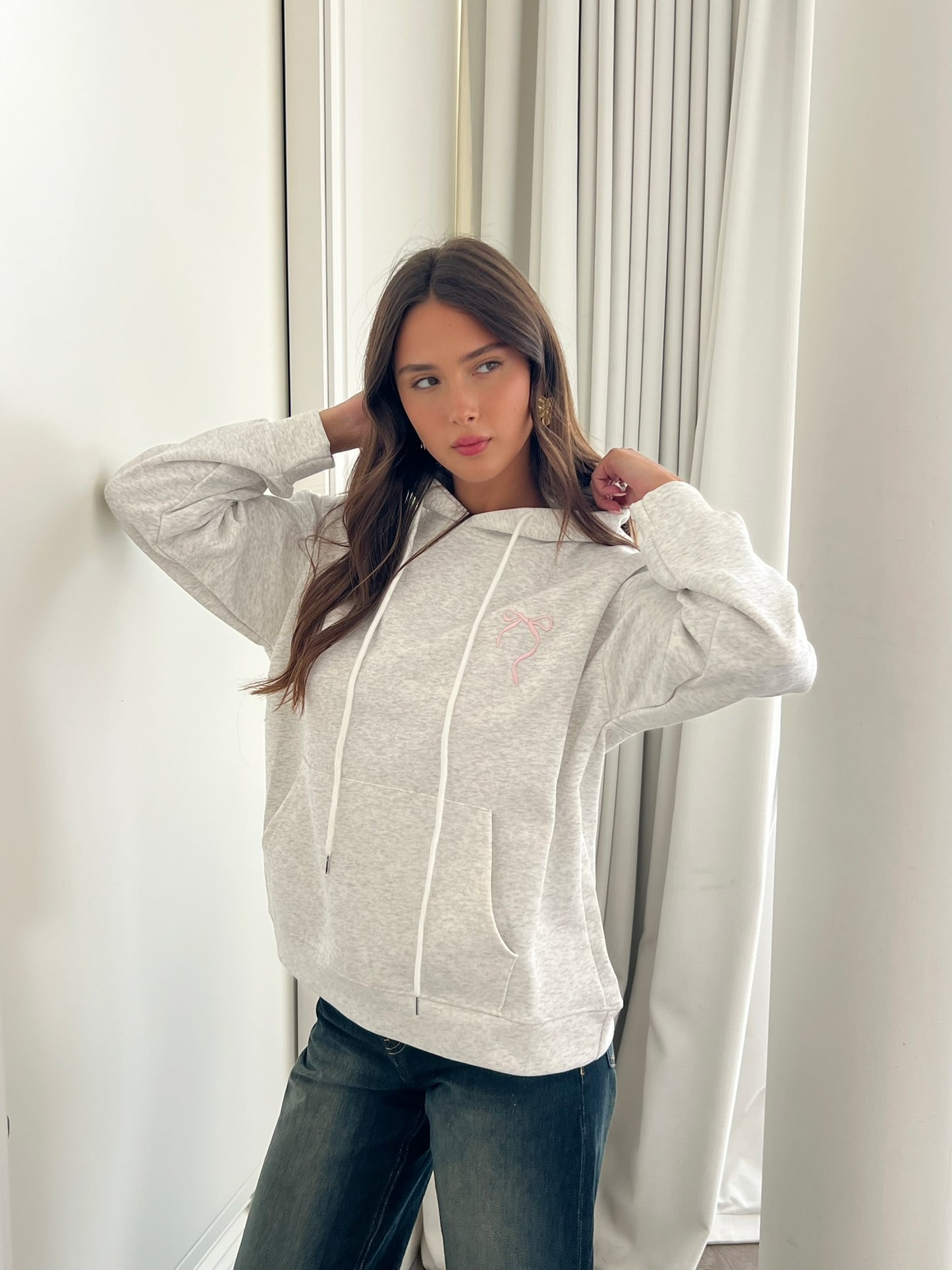 סווטשירט פפיון אפור