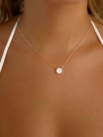 שרשרת אבן זירקון משובץ