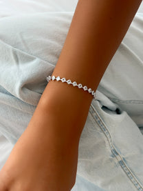 צמיד טניס ריבועים עדין