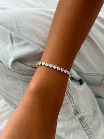 צמיד טניס לבבות