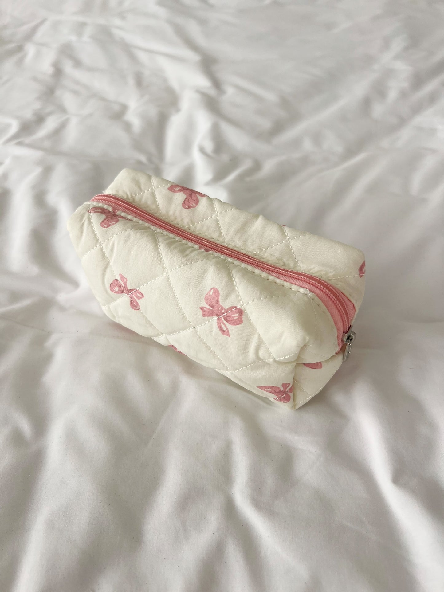 תיק איפור פפיונים ורודים