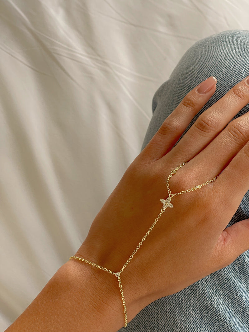 צמיד טבעת פרח