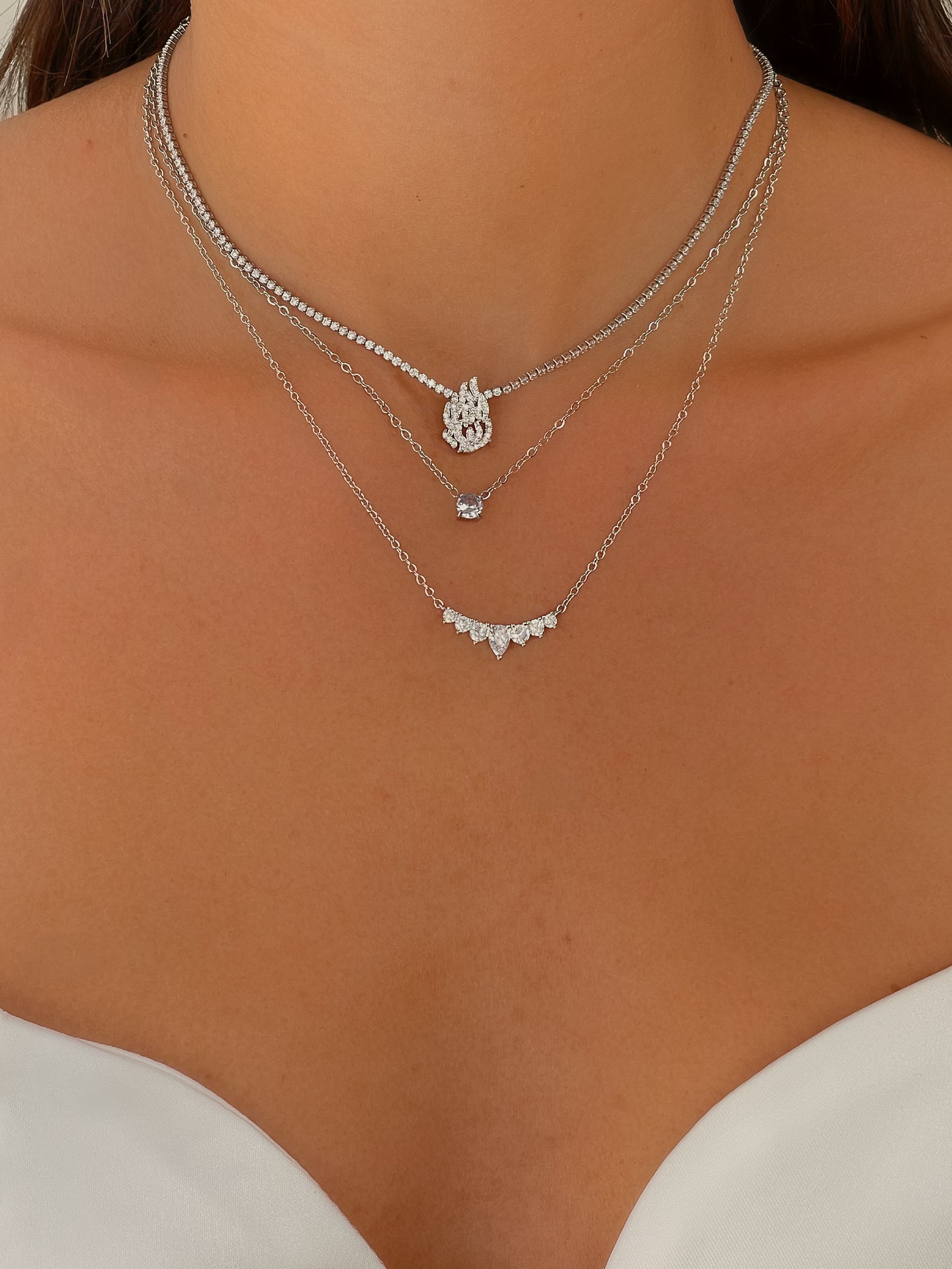 טניס האש שלי זירקון אל חלד פס טיפה זירקונים