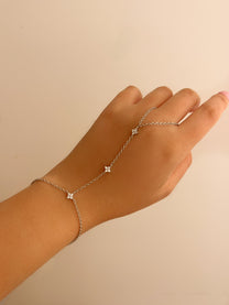 צמיד טבעת פרחים