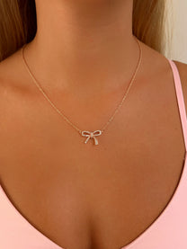 שרשרת פפיון משובצת