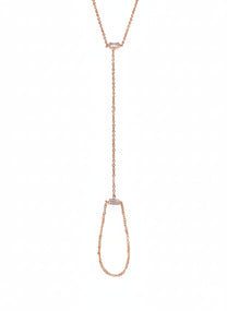 צמיד טבעת זירקוני מלבן