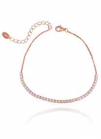 צמיד טניס עדין מכסף אמיתי 925