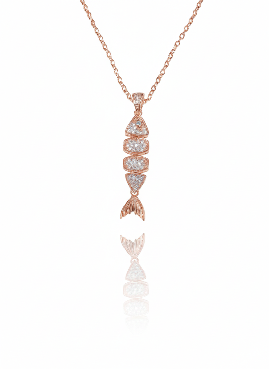 שרשרת דג מנצנץ