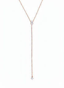 שרשרת זירקון טיפה נופלת