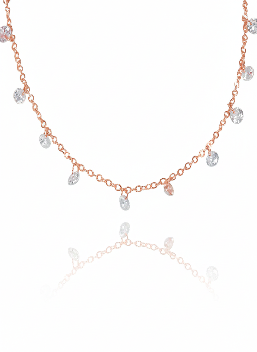 שרשרת זירקונים נופלים יולי