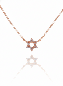 שרשרת מגן דוד עדינה צמודה