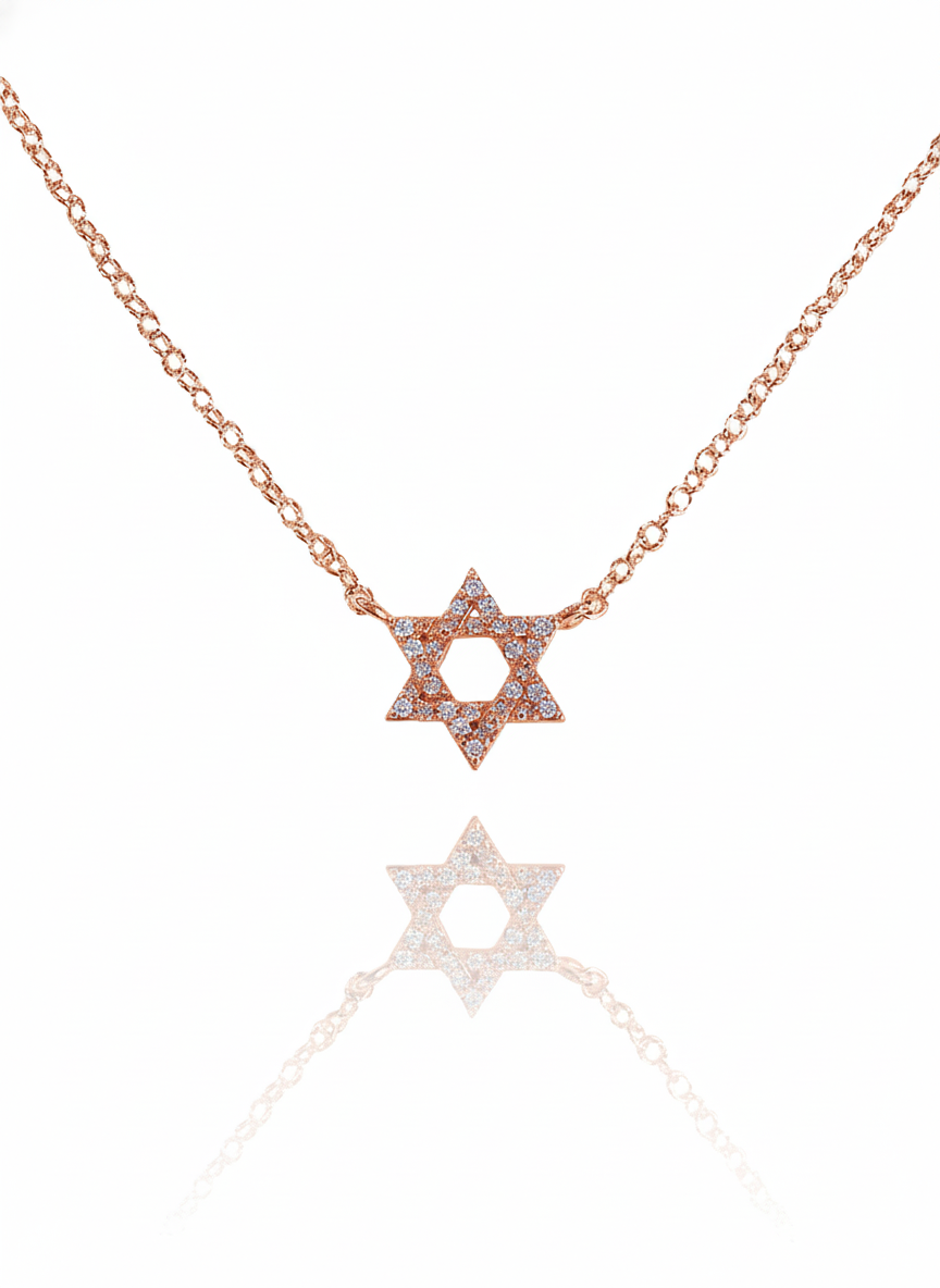 שרשרת מגן דוד עדינה צמודה