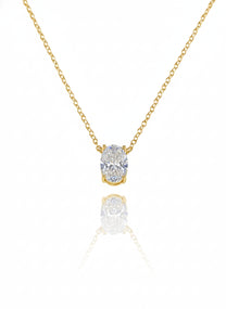 שרשרת זירקון אובל